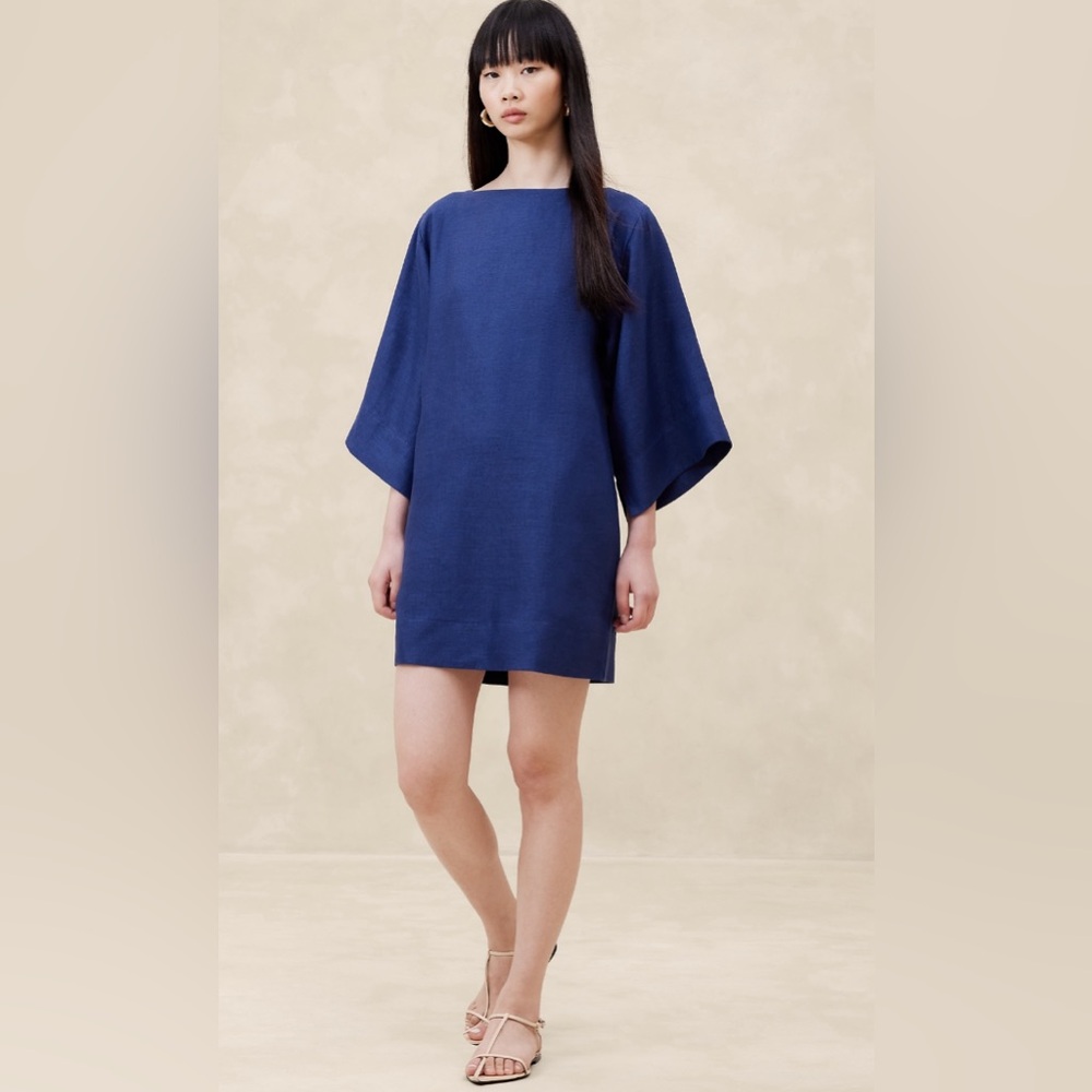 BANANA REPUBLIC ELLA LINEN MINI DRESS